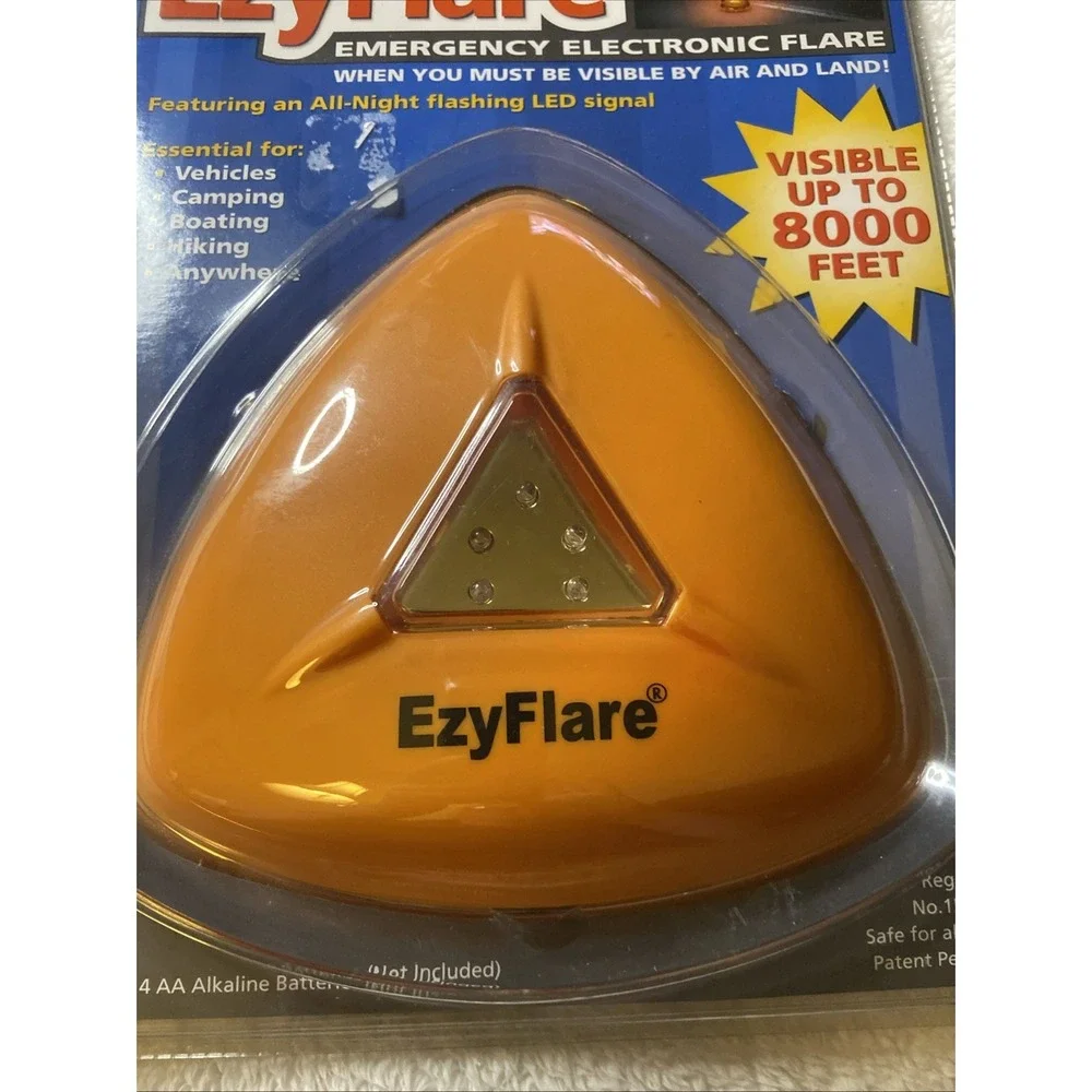EzyFlare EZY Flare Emergency Roadside Electronic Flashing LED Warning Light NIP